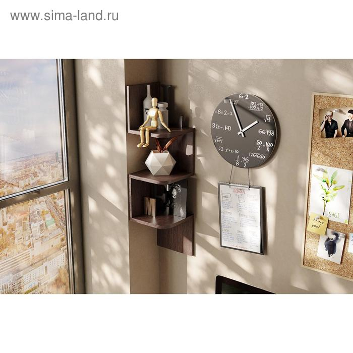 Полка угловая ЛОФТ, 225х225х850, Венге Полка угловая ЛОФТ, 225х225х850, Венге