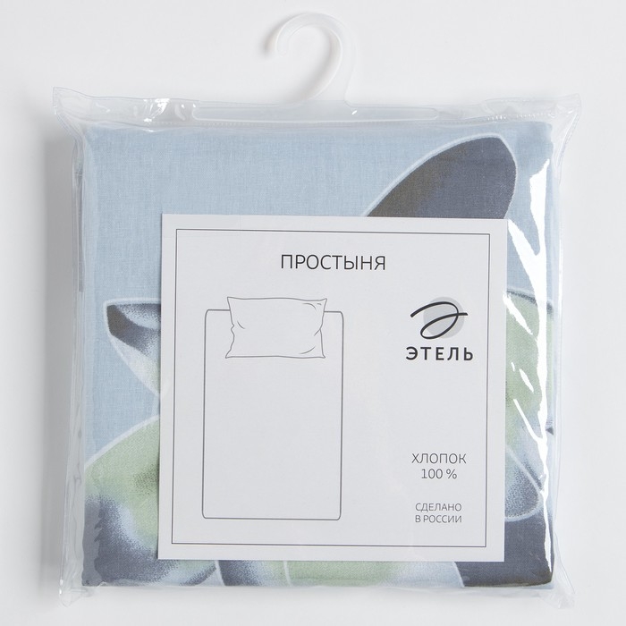 Простыня Этель &laquo;Кувшинки&raquo; 150&times;220 см, бязь, 125 г/м&sup2;, 100% хлопок
