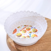 Ваза для хлеба и фруктов «Зефир. Принт», d=20 см, цвет МИКС Ваза для хлеба и фруктов «Зефир. Принт», d=20 см, цвет МИКС