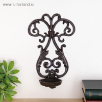 Подсвечник настенный чугун "Великолепный век" 27х16х11 см Подсвечник настенный чугун "Великолепный век" 27х16х11 см