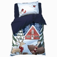 Постельное бельё &laquo;Этель&raquo; 1,5 Christmas night 143х215 см, 150х214 см, 50х70 см -1 шт, 100% хл, бязь