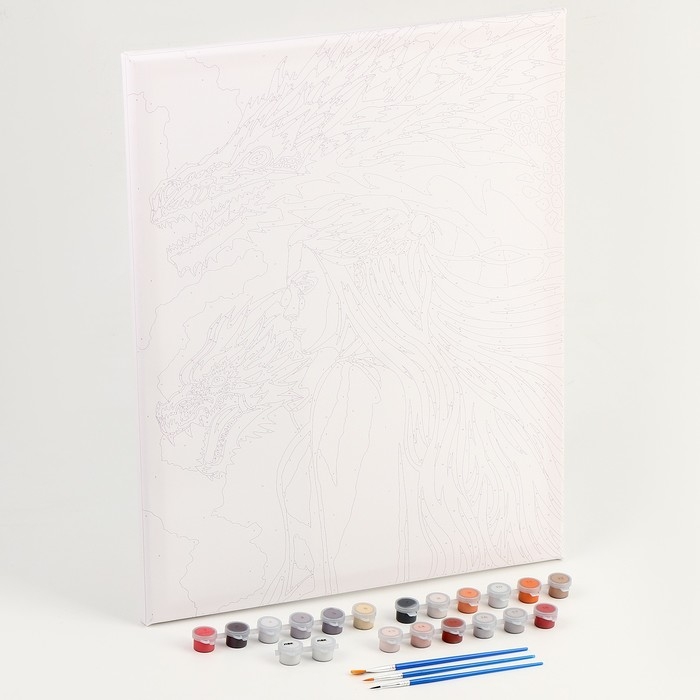 Картина по номерам на холсте с подрамником &laquo;Хозяйка драконов&raquo;, 40 х 50 см