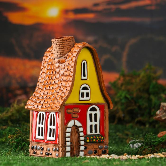 Аромалампа Домик &laquo;Колокольчик&raquo;, ручная работа, микс, 16 см