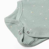 Боди с воланами Крошка Я Olives, р. 80-86, оливковый