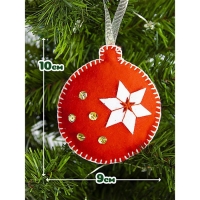 Набор для творчества. Мягкая игрушка из фетра «Новогодние игрушки» 6 шт. Набор для творчества. Мягкая игрушка из фетра «Новогодние игрушки» 6 шт.