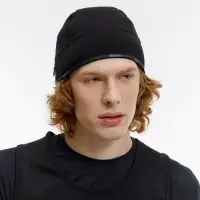 Спортивная шапка утепленная Jogge, черная Спортивная шапка утепленная Jogge, черная