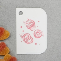 Шпатели кондитерские, набор «Сладости» 11.5×8 см, 11.2×6.5 см, 10×7 см, 3 шт Шпатели кондитерские, набор «Сладости» 11.5×8 см, 11.2×6.5 см, 10×7 см, 3 шт