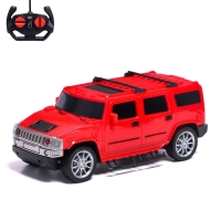Джип радиоуправляемый &laquo;Внедорожник&raquo;, 1:18, свет, работает от батареек, цвет красный