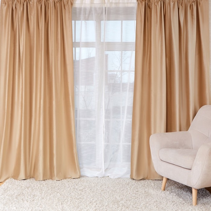 Штора портьерная Этель 170*270 см &laquo;Ренессанс Оливковая ветвь&raquo;, 100% п/э