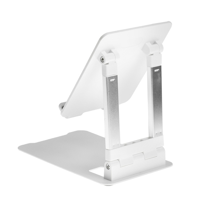 Подставка для планшета, регулируемая, складная, резиновые вставки, белая Подставка для планшета, регулируемая, складная, резиновые вставки, белая