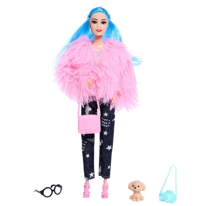 Кукла-модель шарнирная &laquo;Стильная штучка&raquo; с питомцем и аксессуарами, МИКС