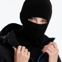 Шапка-балаклава Helma, черная Шапка-балаклава Helma, черная