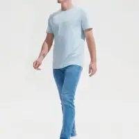 Футболка унисекс Tuner, светло-голубая, размер 3XL