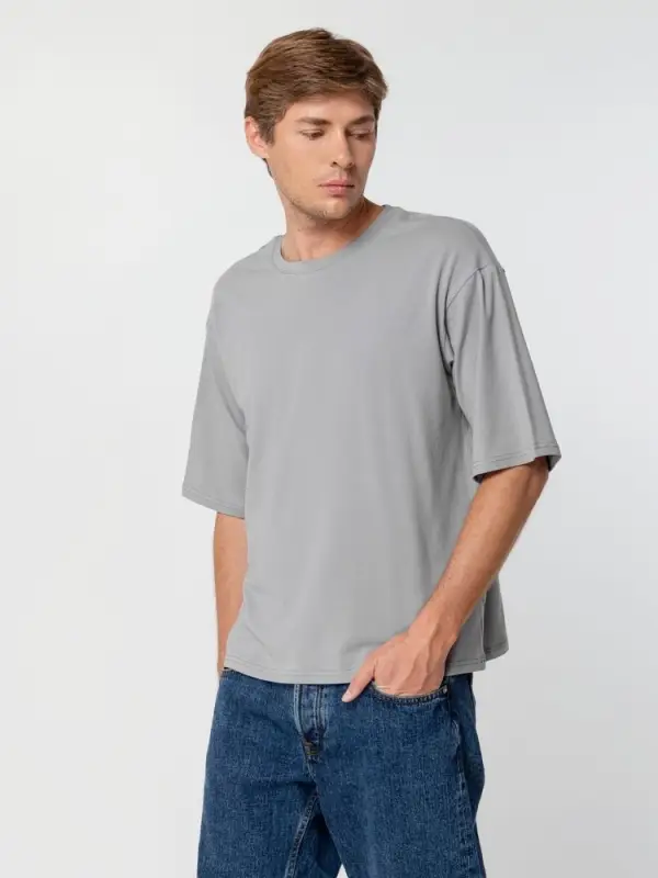 Футболка унисекс оверсайз Street Vibes, серая, размер XS/S