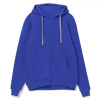 Толстовка на молнии с капюшоном Unit Siverga, ярко-синяя, размер 4XL