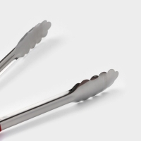 Щипцы кухонные Доляна «Краски», 29×4 см, 201 сталь, красные Щипцы кухонные Доляна «Краски», 29×4 см, 201 сталь, красные