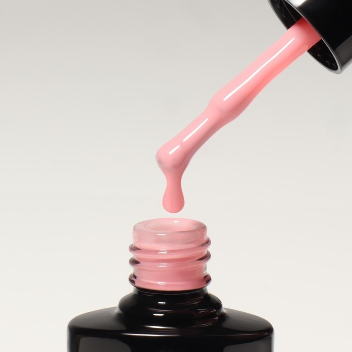 База камуфлирующая для ногтей, 3-х фазная, 8мл, LED/UV, цвет нежно-розовый (017)