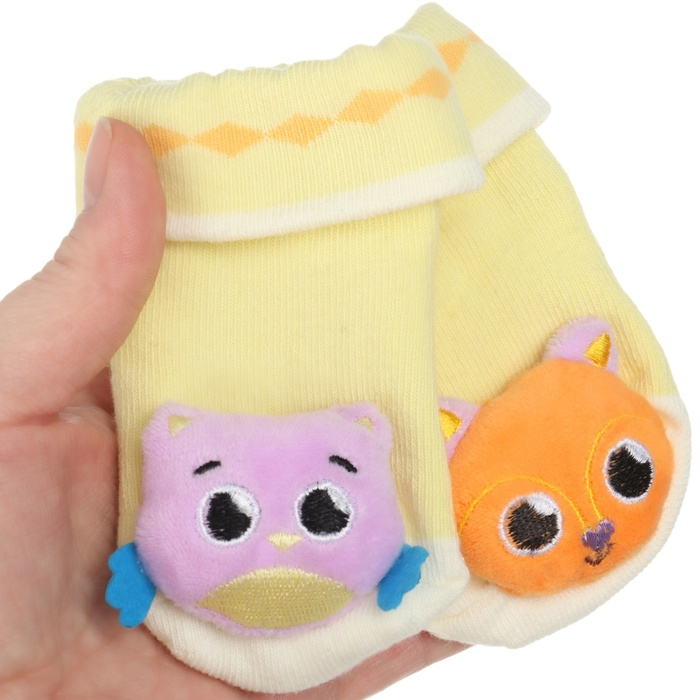 Подарочный набор &laquo;Погремушки на ручки и ножки: Зверята&raquo;, 4 шт, Крошка Я