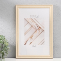 Фоторамка пластик "МИРАМ" 20х30 см бежевый (пластиковый экран) Фоторамка пластик "МИРАМ" 20х30 см бежевый (пластиковый экран)