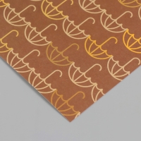 Бумага для скрапбукинга "Зонтики" плотность 180 гр набор 10 шт 15,5х17 см