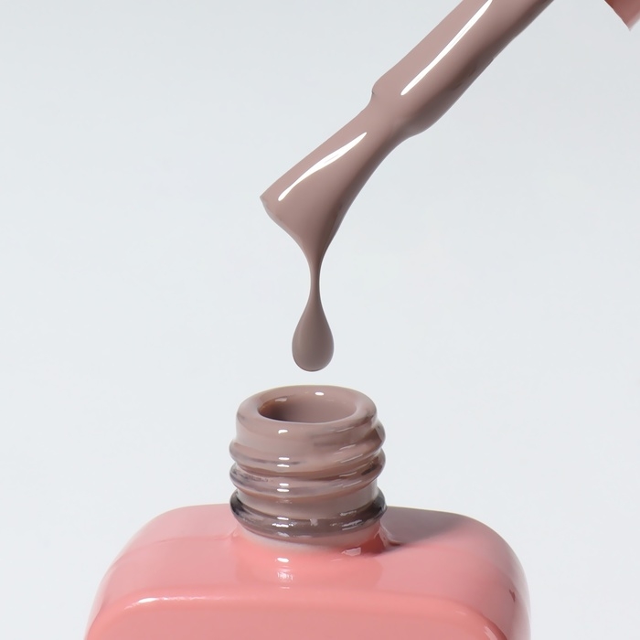 Гель лак для ногтей &laquo;SIMPLE&raquo;, 3-х фазный, 10 мл, LED/UV, цвет коричневый (112)