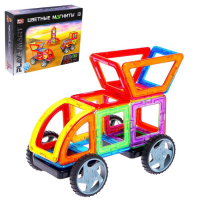 Конструктор магнитный &laquo;Цветные магниты&raquo;, 27 деталей