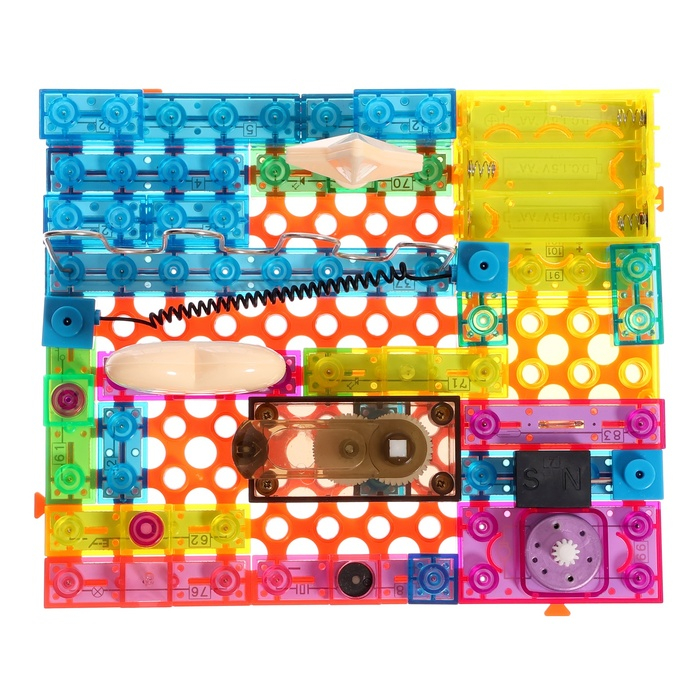 Конструктор блочный-электронный «Электронный лабиринт», 72 схемы, 34 детали Конструктор блочный-электронный «Электронный лабиринт», 72 схемы, 34 детали