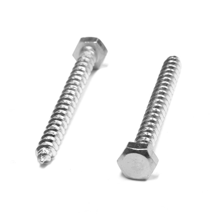 Шуруп-болт ТУНДРА, сантехнический, оцинкованный, DIN 571, М6х60 мм, 4,8 - 5 кг