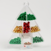 Набор для творчества «Новогоднее украшение из бусин», виды МИКС Набор для творчества «Новогоднее украшение из бусин», виды МИКС