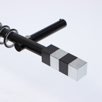 Наконечник на карниз d=19 мм &laquo;Магнум&raquo;, цвет чёрный/хром