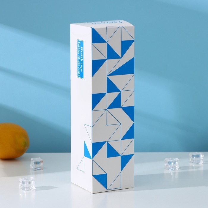 Бутылка для воды стеклянная с ручкой в чехле &laquo;Фламинго&raquo;, 500 мл, h=23,5 см, рисунок МИКС