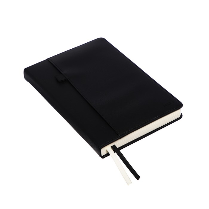 Ежедневник недатированный A5, 160 листов, deVENTE.Klint, твёрдая обложка из искусственной кожи с поролоном, кремовый блок 70 г/м2, чёрный