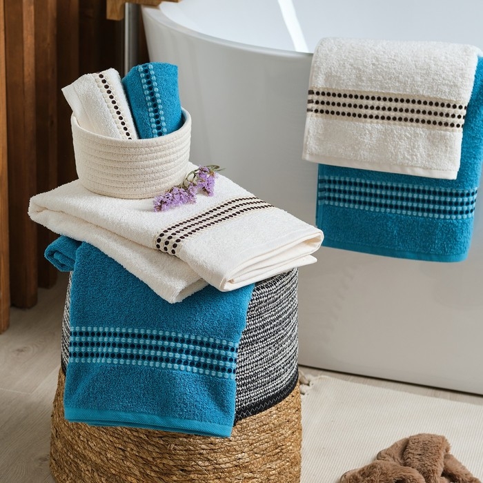 Полотенце махровое LoveLife &laquo;Адажио&raquo; 30х50 см, морской, 100% хлопок, 450 гр/м2