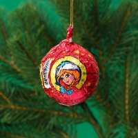 Новый год. Шоколадная фигурка на нитке "Шарик", МИКС, 20 г