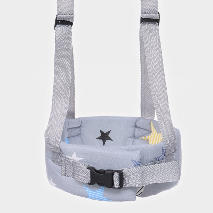 Вожжи детские №1, Звезды, цвет серый Вожжи детские №1, Звезды, цвет серый