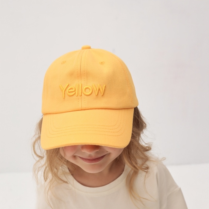 Бейсболка детская MINAKU, р-р 52-54, цв. желтый