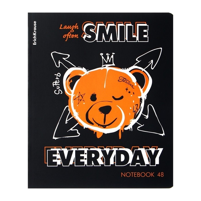 Тетрадь 48 листов в клетку, ErichKrause Low Battery, обложка мелованный картон, матовая ламинация, УФ-лак, блок офсет 100% белизна, МИКС Тетрадь 48 листов в клетку, ErichKrause Low Battery, обложка мелованный картон, матовая ламинация, УФ-лак, блок офсет 100% белизна, МИКС