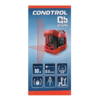 Лазерный нивелир CONDTROL QB Promo 1-2-142, 10 м, &plusmn;0.5 мм/м, резьба 1/4"