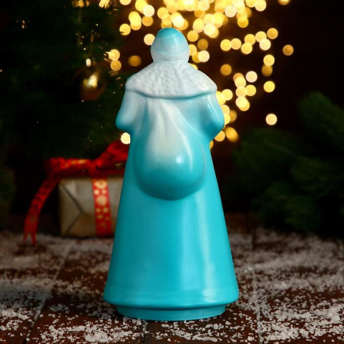 Дед Мороз пластик 25х10,5 см, бирюзовый Дед Мороз пластик 25х10,5 см, бирюзовый