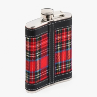 Фляжка для алкоголя "Клетка", нержавеющая сталь, подарочная, армейская, 240 мл, 8 oz Фляжка для алкоголя "Клетка", нержавеющая сталь, подарочная, армейская, 240 мл, 8 oz