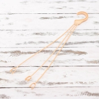 Кашпо для цветов подвесное «Алиция», 4,3 л, с поддоном, цвет белая глина Кашпо для цветов подвесное «Алиция», 4,3 л, с поддоном, цвет белая глина