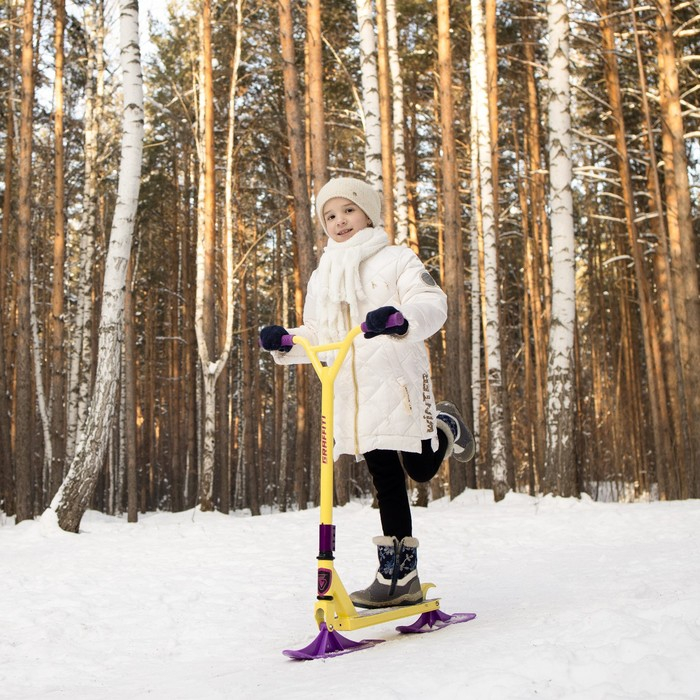 Самокат-снегокат 2 в 1 GRAFFITI, трюковой Самокат-снегокат 2 в 1 GRAFFITI, трюковой