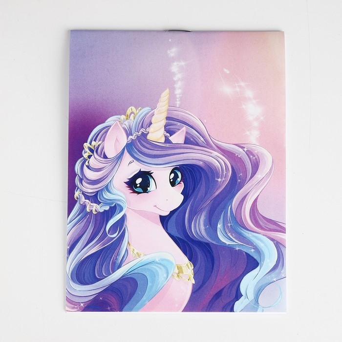 Набор подарочный для девочки Набор подарочный для девочки "Единорог", сумка, блокнот