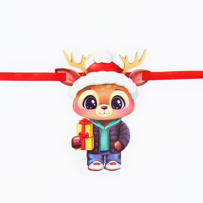 Гирлянда на ленте &laquo;Новогодняя&raquo;, на Новый год, персонажи