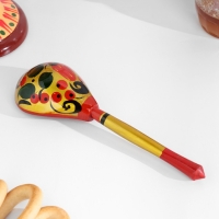 Ложка полубаская «Традиционная», золото, 19×6 см, хохлома Ложка полубаская «Традиционная», золото, 19×6 см, хохлома