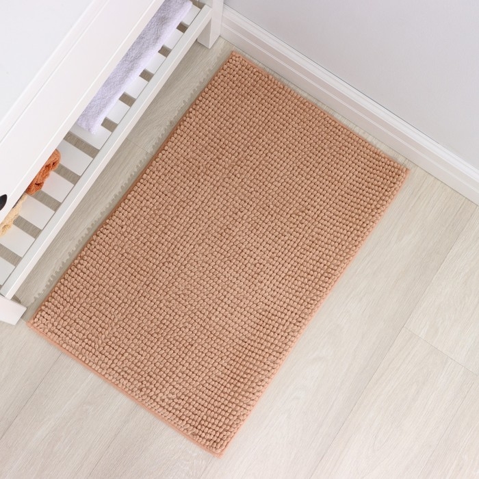 Коврик для дома Доляна «Букли», 50×80 см, цвет бежевый Коврик для дома Доляна «Букли», 50×80 см, цвет бежевый