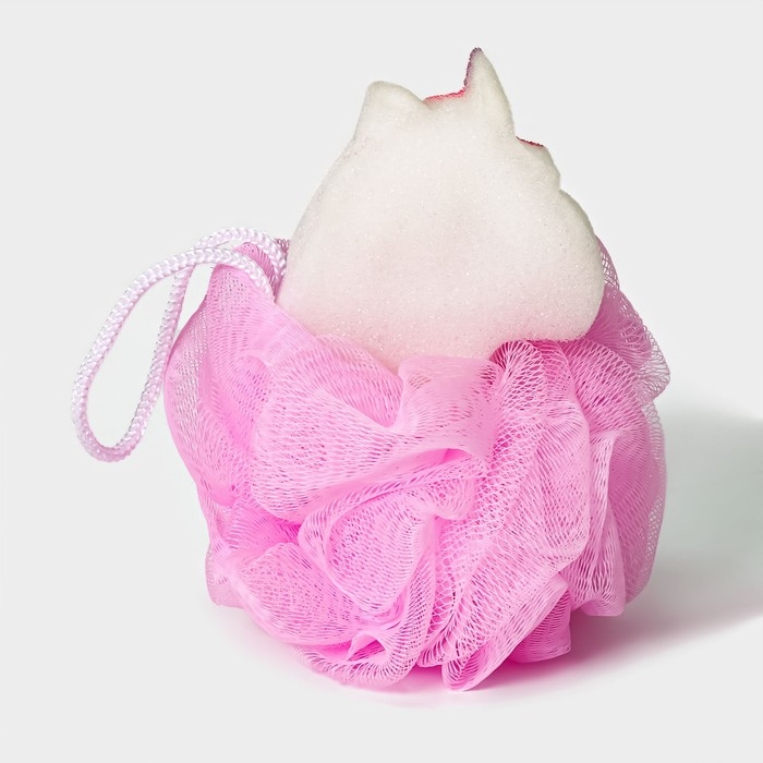 Мочалка для тела SAVANNA &laquo;Единорожка&raquo;, цвет розовый