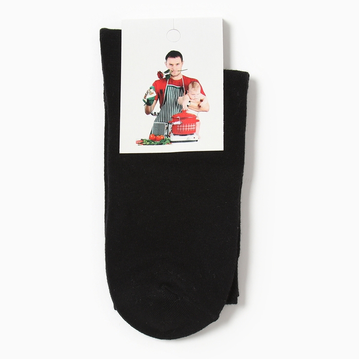 Носки мужские Муж, цвет черный, размер 25-27