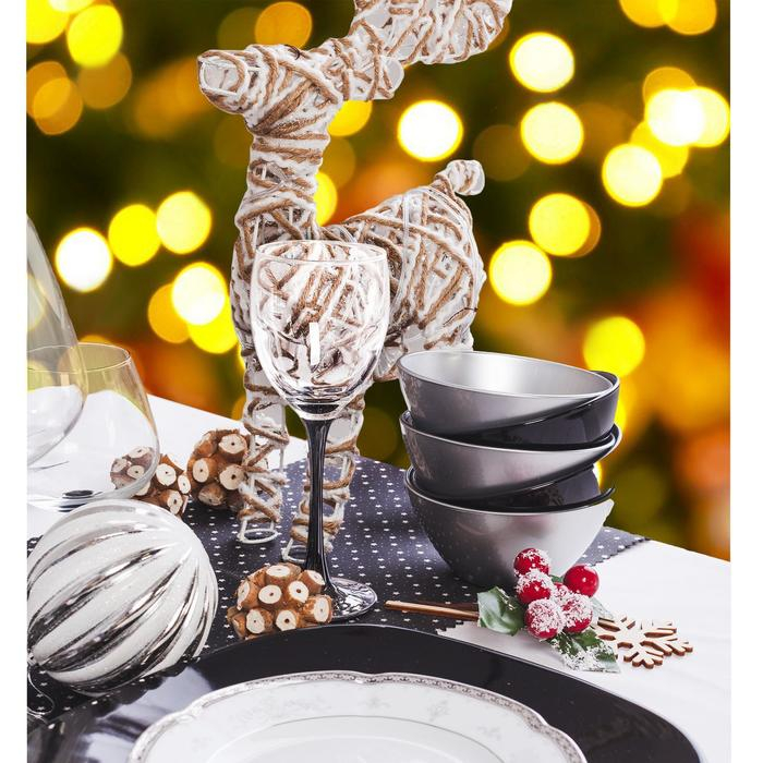 Набор стеклянных бокалов для вина &laquo;Домино&raquo;, 250 мл, 6 шт