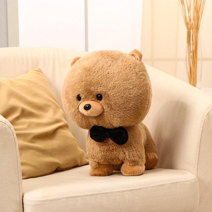 Мягкая игрушка «Собака с бабочкой», 40 см, цвет коричневый Мягкая игрушка «Собака с бабочкой», 40 см, цвет коричневый